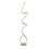 Searchlight Twirls Design LED Modern Standing Floor Lamp Light Chrome With Crystal Diffuser 1