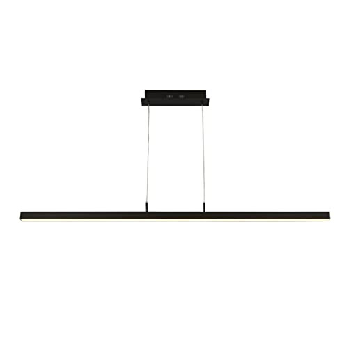 Searchlight 1 Light LED Bar Black Ceiling Fitting Pendant Temperature Colour Changing Light 1