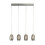 Searchlight Cyclone 4 Light Bar Kitchen Ceiling Mount Pendant Light With Smoked Glass Shade 1
