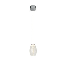 Cyclone 1 Light Ceiling Fitting Mounted Modern Pendant With Clear Glass Shade