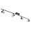 Searchlight Searchlight 4 Light Ice Cube Glass Black Chrome Wall Lamp Bracket Spotlight New 1