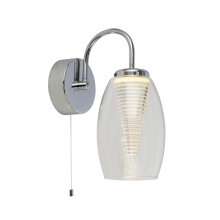 Cyclone 1 Light Home Hallway Corridor Indoor Wall Mounted Light With Clear Glass
