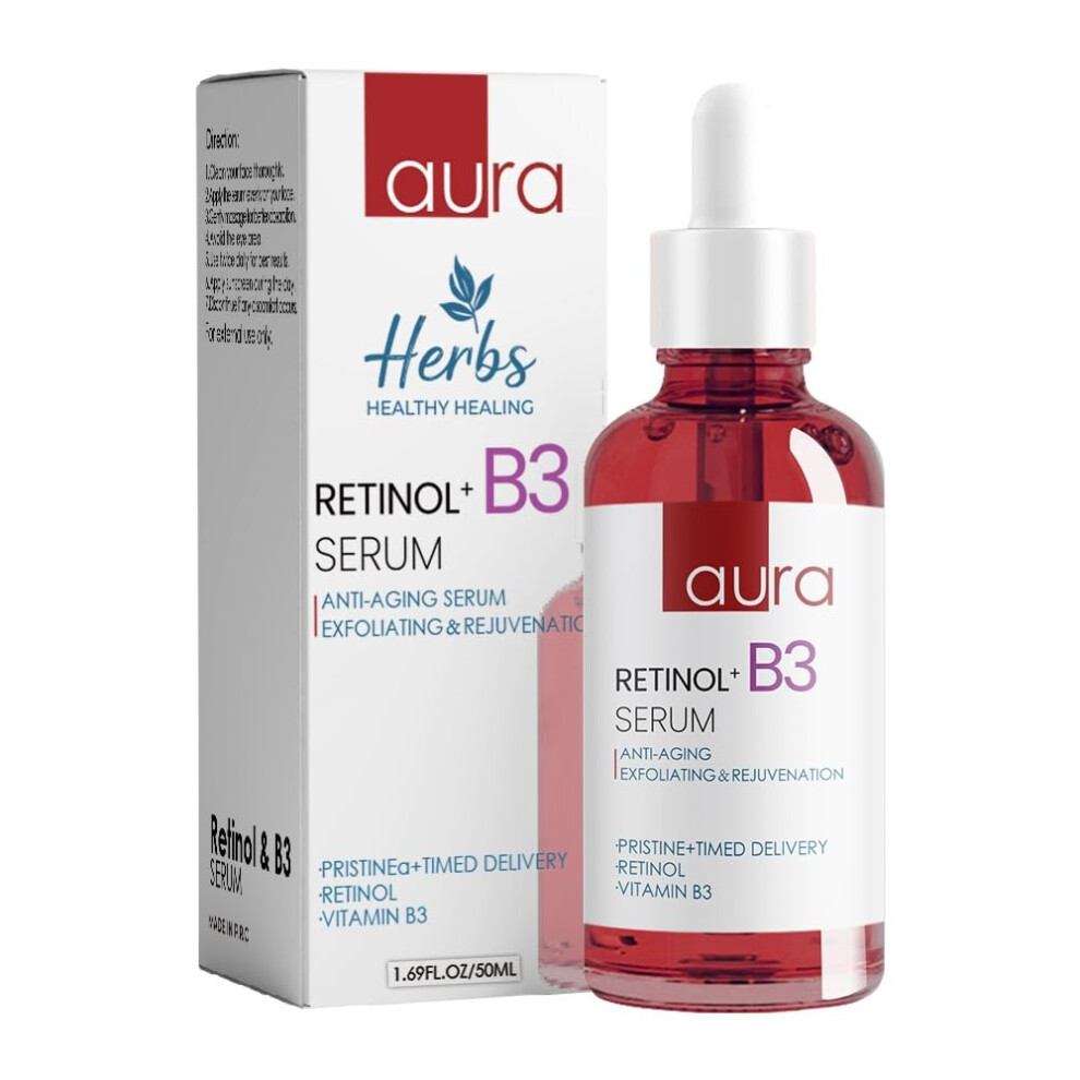 Retinol Serum 1% Anti Aging with Hyaluronic Acid Vitamin C E Collagen for Fine Lines and Hydration