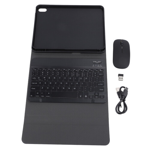 Custodia con tastiera wireless e mouse RGB per tablet da 10,9" 2022 Nero 1