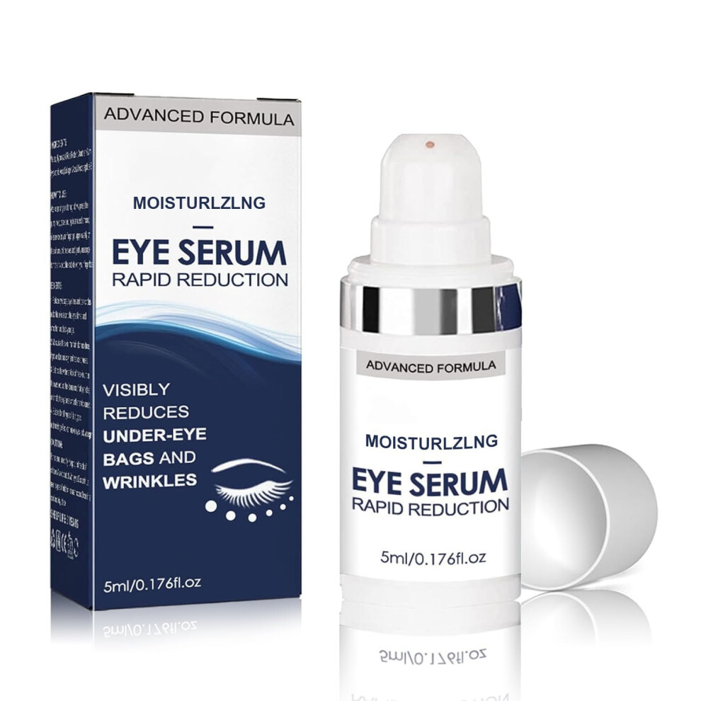 Rapid Reduction Eye Serum Anti Aging Formula for UnderEye Bags Wrinkle Smoothing 10Min Lift