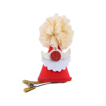 Christmas Hair Clips with Reindeer Antler and Santa Hat, Festive Holiday Hairpins for Xmas Party