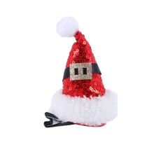 Christmas Hair Clips with Reindeer Antlers and Santa Claus Barrettes for Festive Holiday Styling