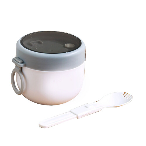 Isolierter Frühstücksbecher Weiß Edelstahl 304 2