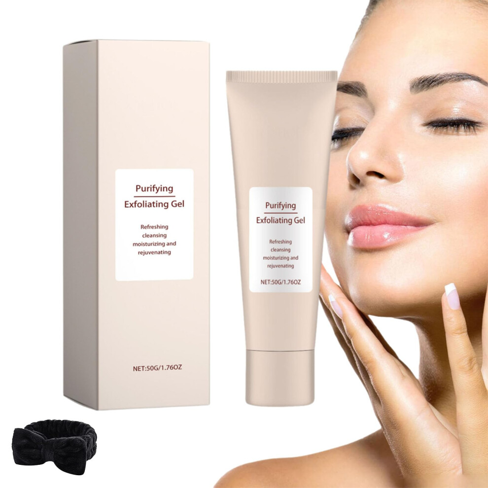 Exfoliating Face Wash Gel with Enzymes and Antioxidants, Gentle Facial Cleanser for All Skin Types