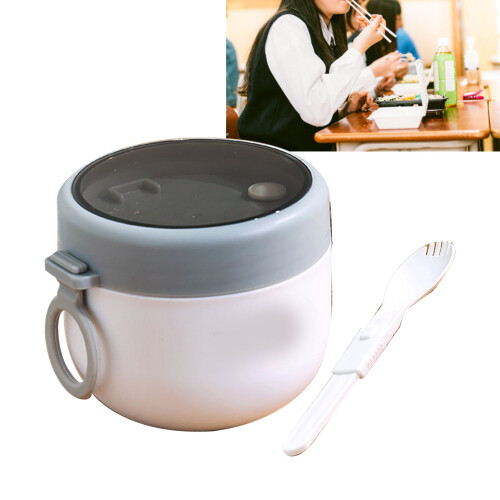 Isolierter Frühstücksbecher Weiß Edelstahl 304