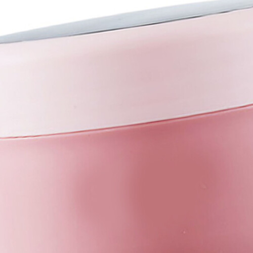 Isolierter Suppenbecher Rosa mit Deckel Löffel