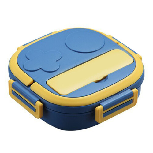 Lunch Box Large Capacity 2-Comp Blue 304 Stainless 2
