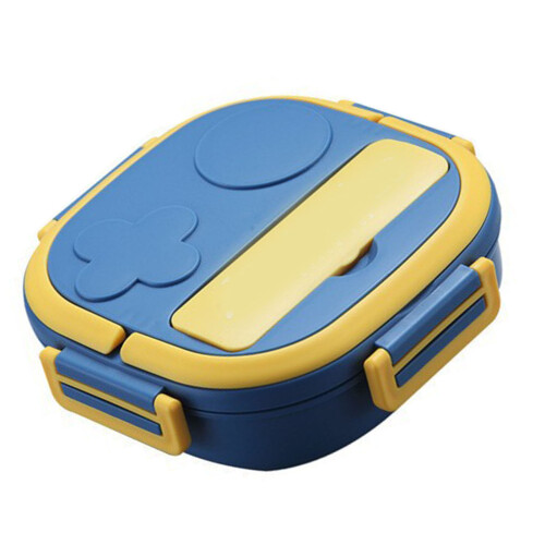 Lunch Box Large Capacity 2-Comp Blue 304 Stainless