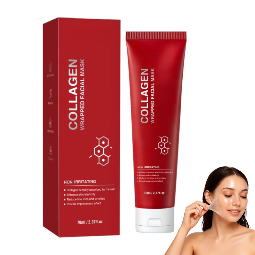 Collagen Face Mask AntiAging Skin Firming Wash Hydrating Facial Mask for All Skin Types