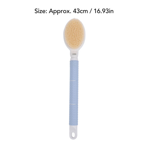 Doppelseitige Badbürste 43cm mit weichen Borsten, abnehmbarem Griff, Massage-Scrubber 1