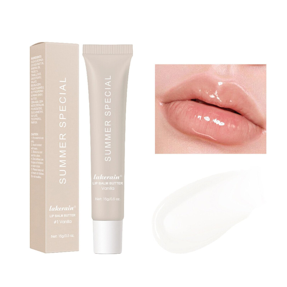 Beige Vanilla Lip Butter Balm For Dry Lips With Deep Hydration And Longlasting Moisture