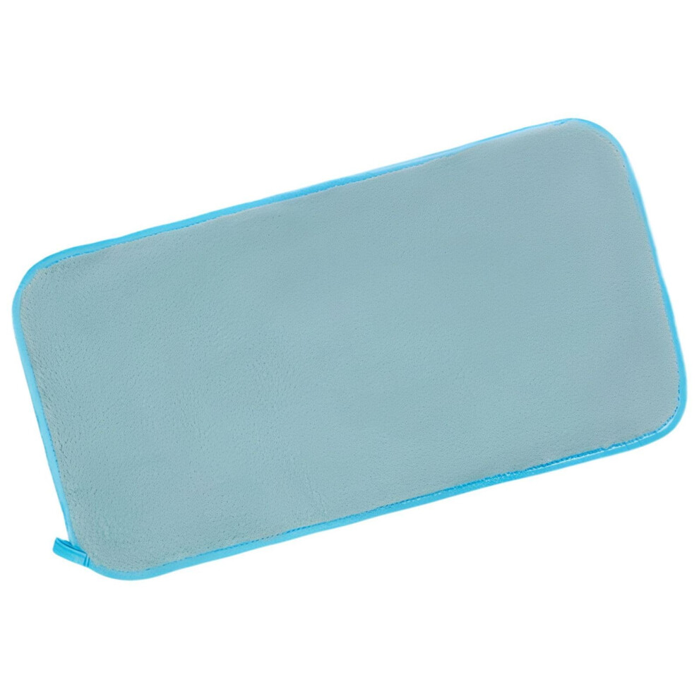 Blue Reusable Microfiber Makeup Remover Towel For Gentle Daily Facial Cleansing And Travelfriendly Use