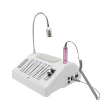 5 in 1 Nail Dust Collector and Dryer with Dual 40W Suction, LED Lamp, Hand Rest for Salon and Home
