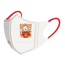 Gezichtsmasker met neusbeugel, wasbaar, lichtgewicht, met bescherming tegen stof en deeltjes, niet-verstelbare oorlussen, ademende stof, sportmasker