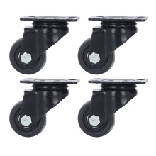 Zware zwenkwielen van 2 inch (5 cm) met nylon wielen, stalen frame en kogellagers voor gereedschapswagen/werkbank - Dubbel vergrendelingssysteem en