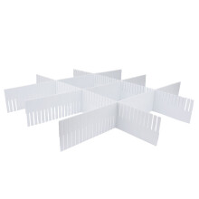 Multifunctional Organizer for Home Office, Space Saving Drawer Divider Adjustable Drawer Organizer DIY Plastic Grid for Socks Belts Accessories