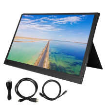 IPS-oogvriendelijk scherm, 1080p-resolutie, HDR, draagbare monitor voor werk en ontspanning, meerdere weergavemodi, FreeSync, VESA-montage mogelijk,