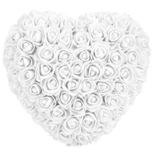 1 buc trandafir artificial, spumă albă, buchete de nuntă DIY, buchete de flori, decorațiuni interioare pentru petrecere, petrecere pentru copii,