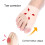 Toe Realignment Support Toe Separator Big Toe Alignment Hallux Valgus Bunion Corrector Humanized Design High Elasticity Ductility Resilience 2