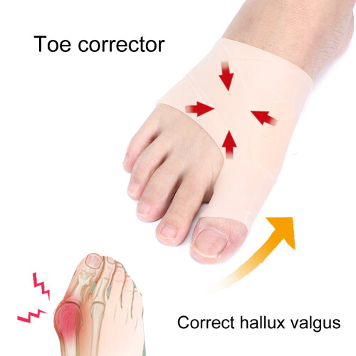 Toe Realignment Support Toe Separator Big Toe Alignment Hallux Valgus Bunion Corrector Humanized Design High Elasticity Ductility Resilience 1