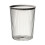 Large Transparent Plastic Garbage Bin with Lid, 23x28.5cm, Gray 3