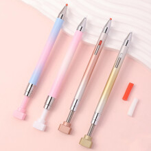 2 Pcs Refillable Diamond Painting Pen Set with Wax Tips, Ergonomic Metal Grip for Precise Gem Placement