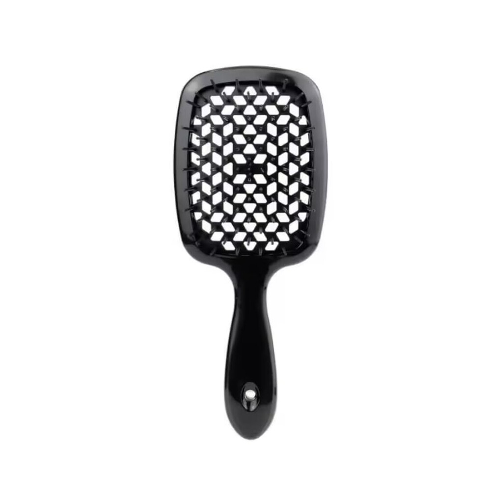 Heat Resistant Hair Styling Comb with Wide Tooth Detangling Design for All Hair Types, Black