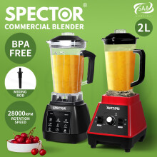(Model 1 Black) Spector 2L Commercial High-Power Blender 2200W