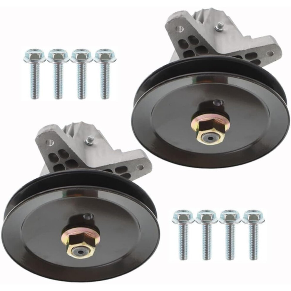 Spindle Assembly With Pulley Bolt 2 Pack For Troybilt, Direct Replacement For Mtd 91806991 61806991 9070919032486