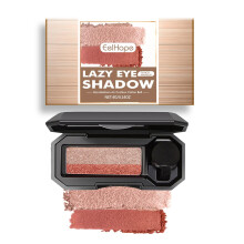 Waterproof Two Tone Eyeshadow Palette with OneSwipe Gradient, Autumn Warm Orange, 1Pcs