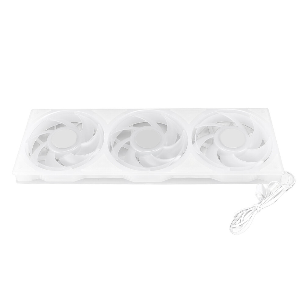360Mm 3-In-1 Argb Pc Case Fan 2200Rpm 4-Pin Pwm White 7641383442457