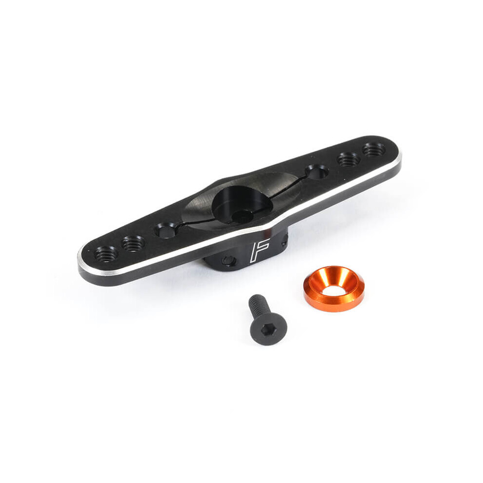 Fastrax 25T Aluminium Dbl Servo Horn (Savox/Futaba) Fast316b Black