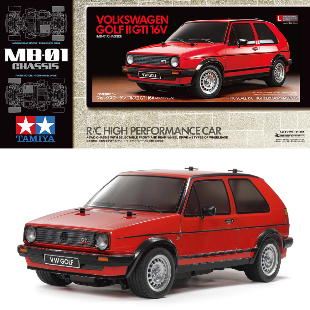 Tamiya RC 58748 VW Golf II GTI 16V - MB-01 2WD RC Model Assembly Kit - Image 9