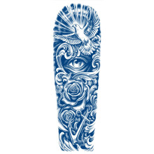 2 Pieces Full Arm Waterproof Semi Permanent Temporary Tattoo Stickers Lasts 15 Days Realistic Color