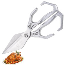 Heavy Duty Stainless Steel Kitchen Shears and Poultry Scissors with Ergonomic Ambidextrous Handle