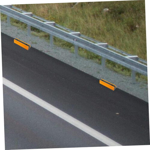 2pcs Rectangular Reflective Road Markers  Visibility Pavement Reflectors for Driveways and Garages 2