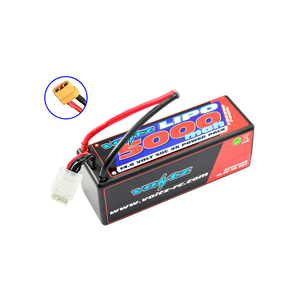 Voltz 5000Mah Hard Case 14.8V 50C Lipo Stick Pack Xt90 5056135730157