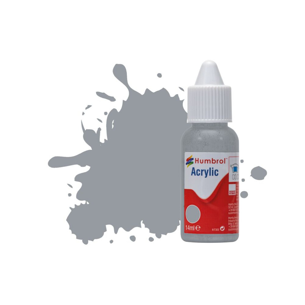 Humbrol No.140 Gull Grey Matt Acrylic Paint 14Ml Db0140