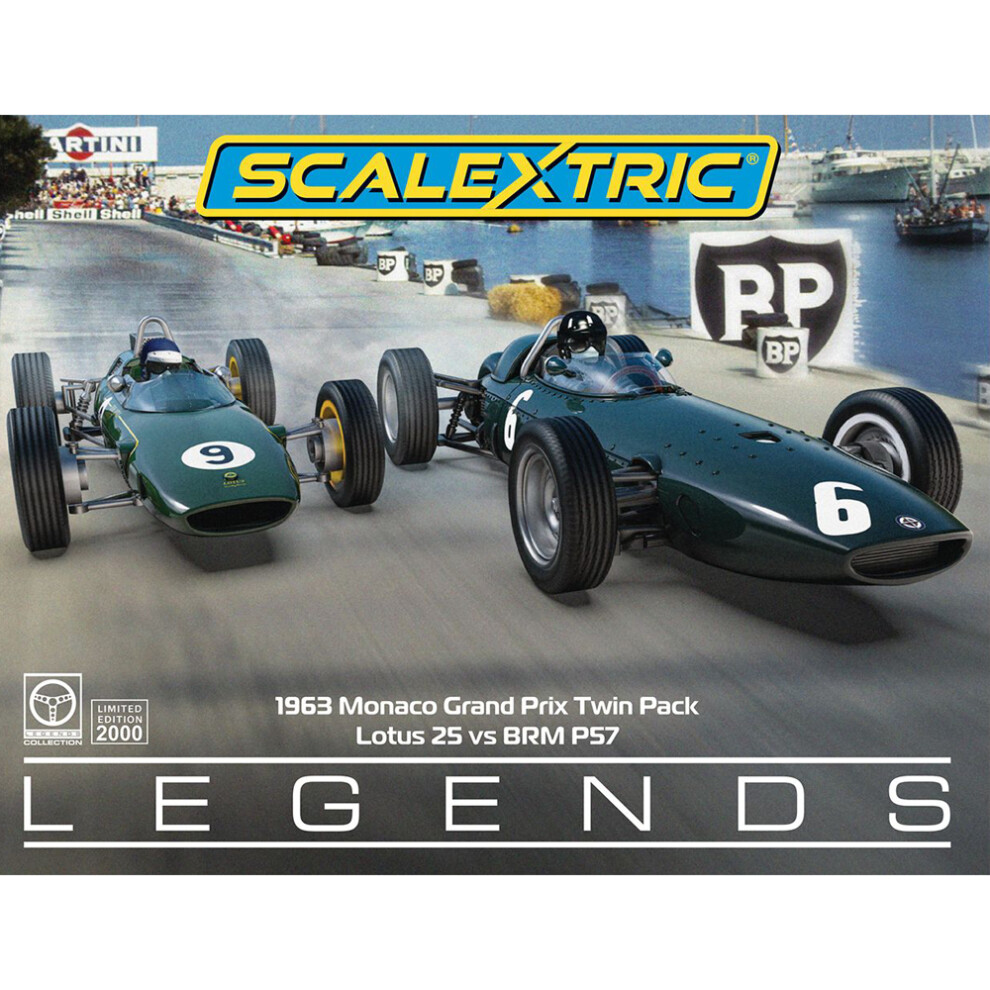 New Scalextric 1963 Monaco Monte Carlo Grand Prix Twin Pack C4580a