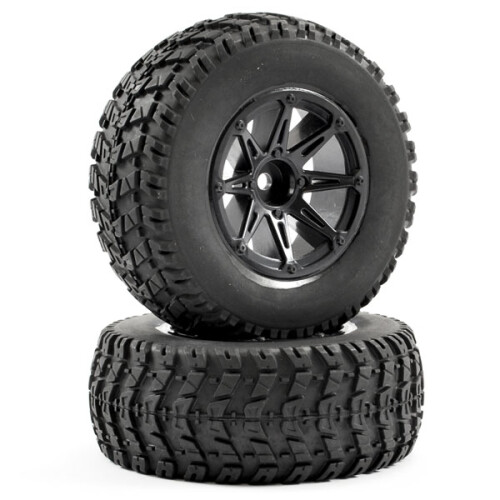 Fastrax 1:10 Sc Wave Mounted 8-Spoke Wheels (12mm) FAST0058B