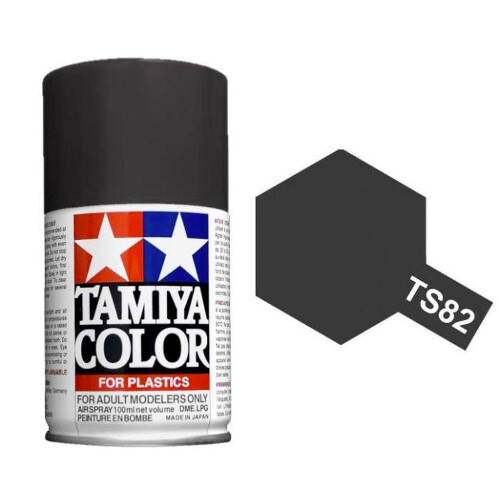 Tamiya TAMIYA TS-82 Black Rubber 100ml Plastic Model Kit Spray Paint 85082