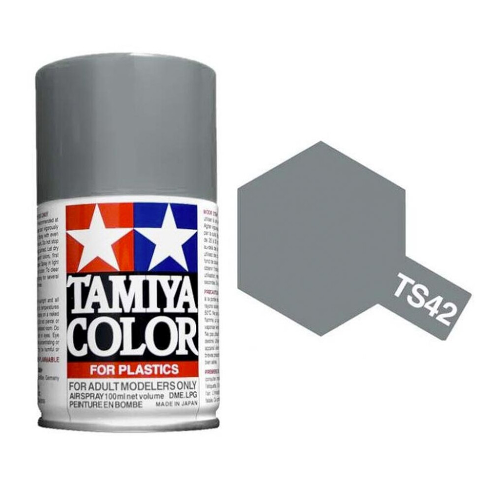 Tamiya Ts-42 Light Gun Metal 100Ml Plastic Model Kit Spray Paint 85042 4950344993840