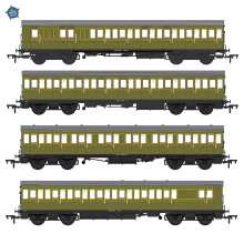 EFE Rail E86021 LBSCR 54ft 'Isle of Wight' 4-Coach Pack SR Maunsell Green OO