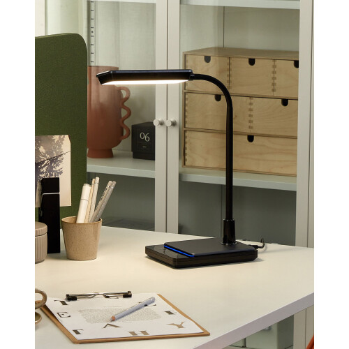 Beliani LED Desk Lamp CENTAURUS with Dimmer Metal Black 1