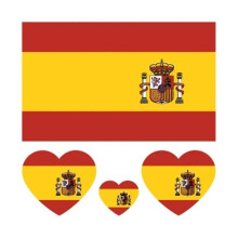 5 Sheets Waterproof Country Flag Temporary Tattoo Stickers Set, LongLasting Skin Safe Body Art
